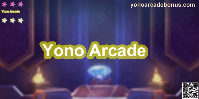Yono Arcade homepage preview for Indian users, showing a gaming portal layout and brand visuals
